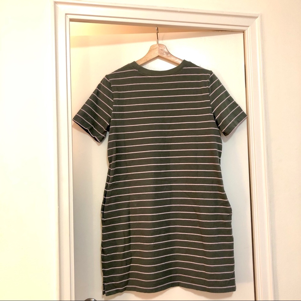 JOE FRESH green and pink striped cotton dress - Picture 3 of 7